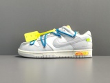 Off-White x Nike Dunk Low＂The 50＂Blue Shoelace With Yellow Buckle DM1602-112