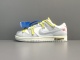 Off-White x Nike Dunk Low＂The 50＂Yellow Shoelace With blue Buckle DM1602-120