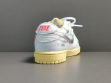 Off-White x Nike Dunk Low＂The 50＂White Shoelace With White Buckles No.1 DJ0950-103
