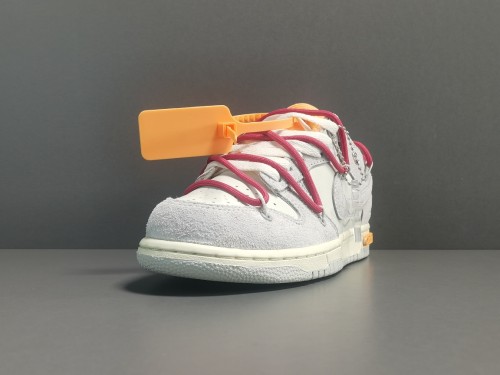 Off-White x Nike Dunk Low＂The 50＂Red Shoelace With Orange Buckle DJ0950-114