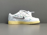 Off-White x Nike Dunk Low＂The 50＂White Shoelace With White Buckles No.1 DJ0950-103