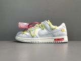 Off-White x Nike Dunk Low＂The 50＂White Gray Yellow DM1602-106
