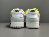 Off-White x Nike Dunk Low＂The 50＂White Gray Yellow DM1602-106