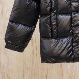 Men's Moncler Quilted Hooded Jacket Down Jacket Black