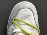 Off-White x Nike Dunk Low＂The 50＂White Gray Yellow DM1602-106