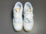 Off-White x Nike Dunk Low＂The 50＂White Shoelace With White Buckles No.1 DJ0950-103