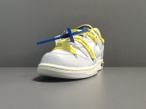 Off-White x Nike Dunk Low＂The 50＂Yellow Shoelace With blue Buckle DM1602-120