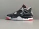 Air Jordan 4 Retro Bred Unisex Basketball Shoes 308497-060