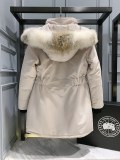 Women Canada Goose Expedition Parka Coat Jacket Beige