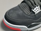 Air Jordan 4 Retro Bred Unisex Basketball Shoes 308497-060