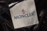 Moncler 21FW Letter LOGO Hooded Down Jacket Black