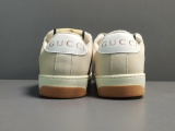 GUCCI Dirty Shoes Gucci Screener Series GG Enamel Distressed Casual Shoes Pink/Green