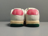 GUCCI Dirty Shoes Gucci Screener Series GG Enamel Distressed Casual Shoes Red/Green