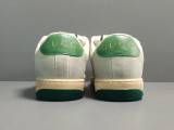 GUCCI Dirty Shoes Gucci Screener Series GG Enamel Distressed Casual Shoes Grey/Green
