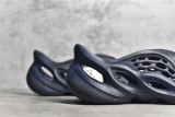 Adidas Originals Yeezy Foam Runner Mineral Blue/Black Basket Coconut Hole Shoes