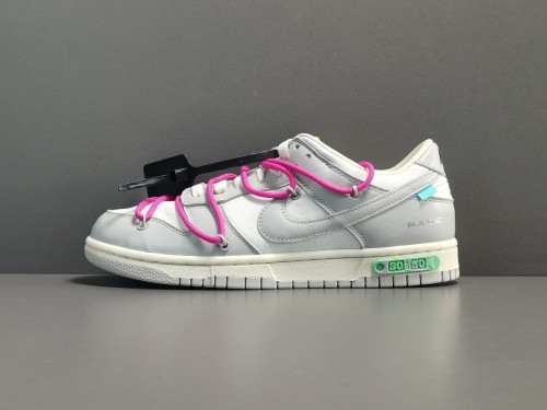 Off-White x Nike Dunk Low＂The 50＂NO.30 RossRed Shoelace With Black Buckle DM1602-122