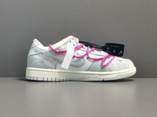 Off-White x Nike Dunk Low＂The 50＂NO.30 RossRed Shoelace With Black Buckle DM1602-122
