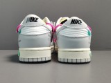 Off-White x Nike Dunk Low＂The 50＂NO.30 RossRed Shoelace With Black Buckle DM1602-122
