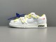 Off-White x Nike Dunk Low＂The 50＂ NO.27 Yellow Shoelace With Blue Buckle DM1602-120
