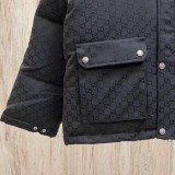 Gucci & The North Face Double G Logo Down Jacket Black