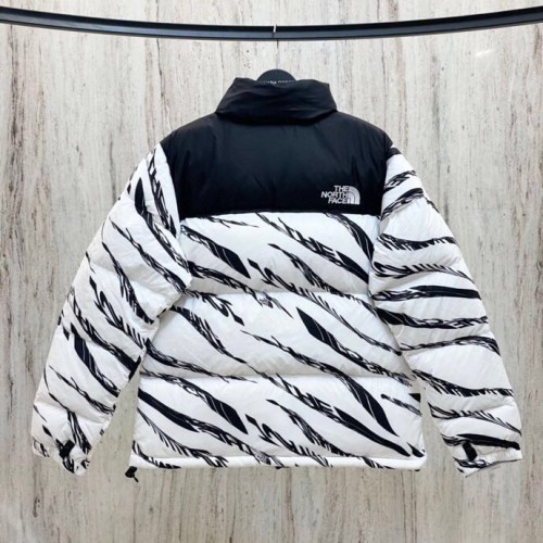 THE NORTH FACE Down Parka White Zebra Stitching Sports Hooded Down Jacket