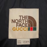 Gucci & The North Face Double G Logo Down Jacket Dark Blue