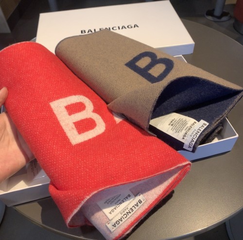 Balenciaga Classic Letter Double Sided Cashmere Scarf Sizes: 30*180cm