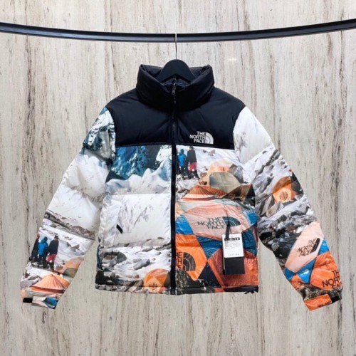 The North Face & Supreme Colorful Mountain Balt Jacket Snow Mountain Down Jacket