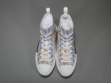 Dior B23 Ht Oblique Transparenc Fashion High Sneakers Shoes Rainbow