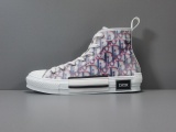 Dior B23 Ht Oblique Transparenc Fashion High Sneakers Shoes Pink