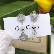 Gucci New Fashion Flower Pearl Earrings