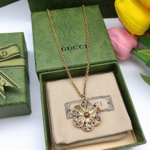 Gucci Flower Diamond Swarovski Crystal Necklace