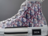 Dior B23 Ht Oblique Transparenc Fashion High Sneakers Shoes Pink