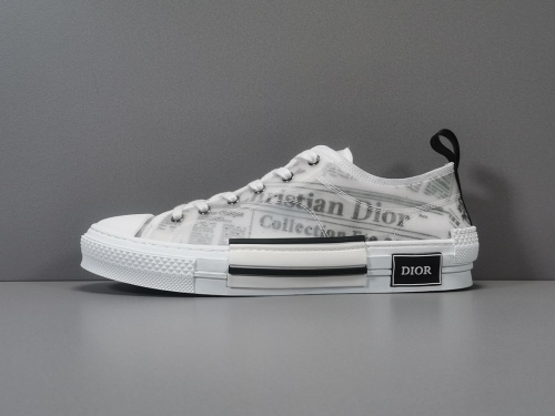Dior B23 Ht Oblique Transparenc Fashion Mickey Sneakers Shoes Newspaper