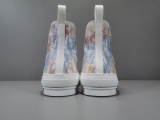 Dior B23 Ht Oblique Transparenc Fashion High Sneakers Shoes Rainbow