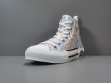 Dior B23 Ht Oblique Transparenc Fashion High Sneakers Shoes Rainbow
