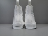 Dior B23 Ht Oblique Transparenc Fashion High Sneakers Shoes White