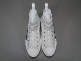 Dior B23 Ht Oblique Transparenc Fashion High Sneakers Shoes White