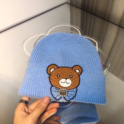 Gucci New Little Monkey Logo Wool Hat