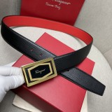 Fendi Casual Double Sided Top Layer Cowhide Belt 3.8cm