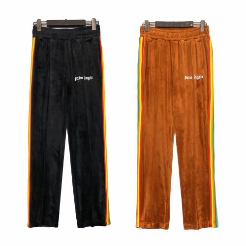 Palm Angels Rainbow Vertical Pattern Trousers Casual Pants