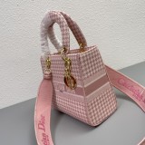 Dior Embroidery Logo Hollow Handbag Crossbody Bag Sizes :24*20*11cm