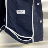 Thom Browne Classic Unisex Long Sleeve Shirt Armband Jacket