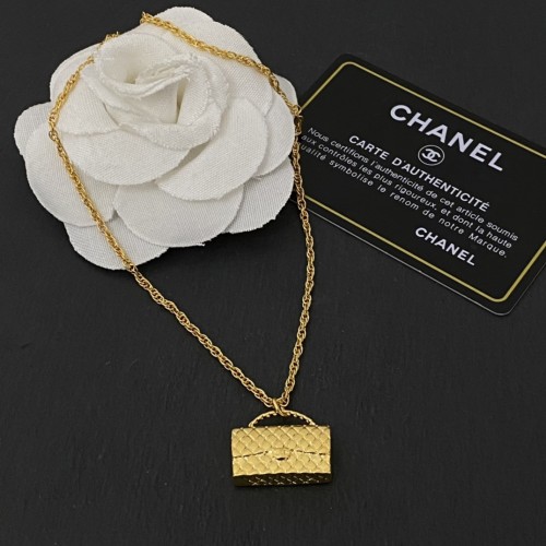 Chanel New Double C Bag Pendant Necklace