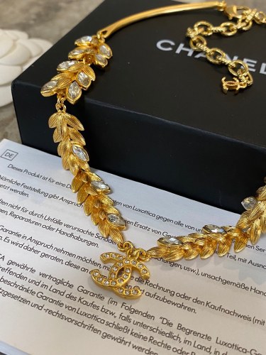 Chanel Diamond Wheat Ear Necklace