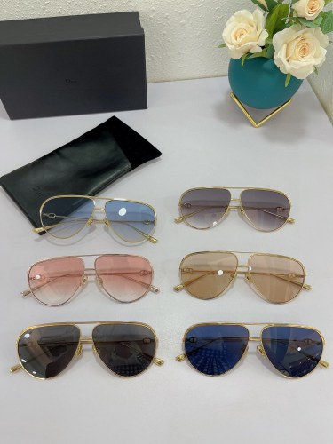 Dior AU Casual Two-line Gradient Sunglasses