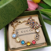Gucci New Bow Color Diamond Double G Bracelet
