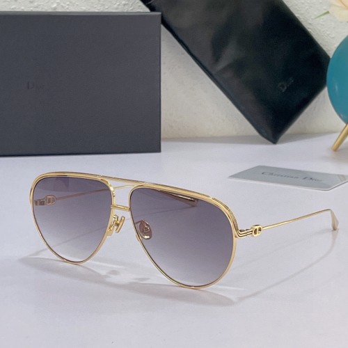 Dior AU Casual Two-line Gradient Sunglasses