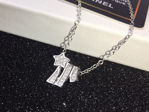 Chanel Full Diamond Swan Tail Comet Necklace