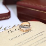 Cartier Love Screw Double Loop Cross Ring